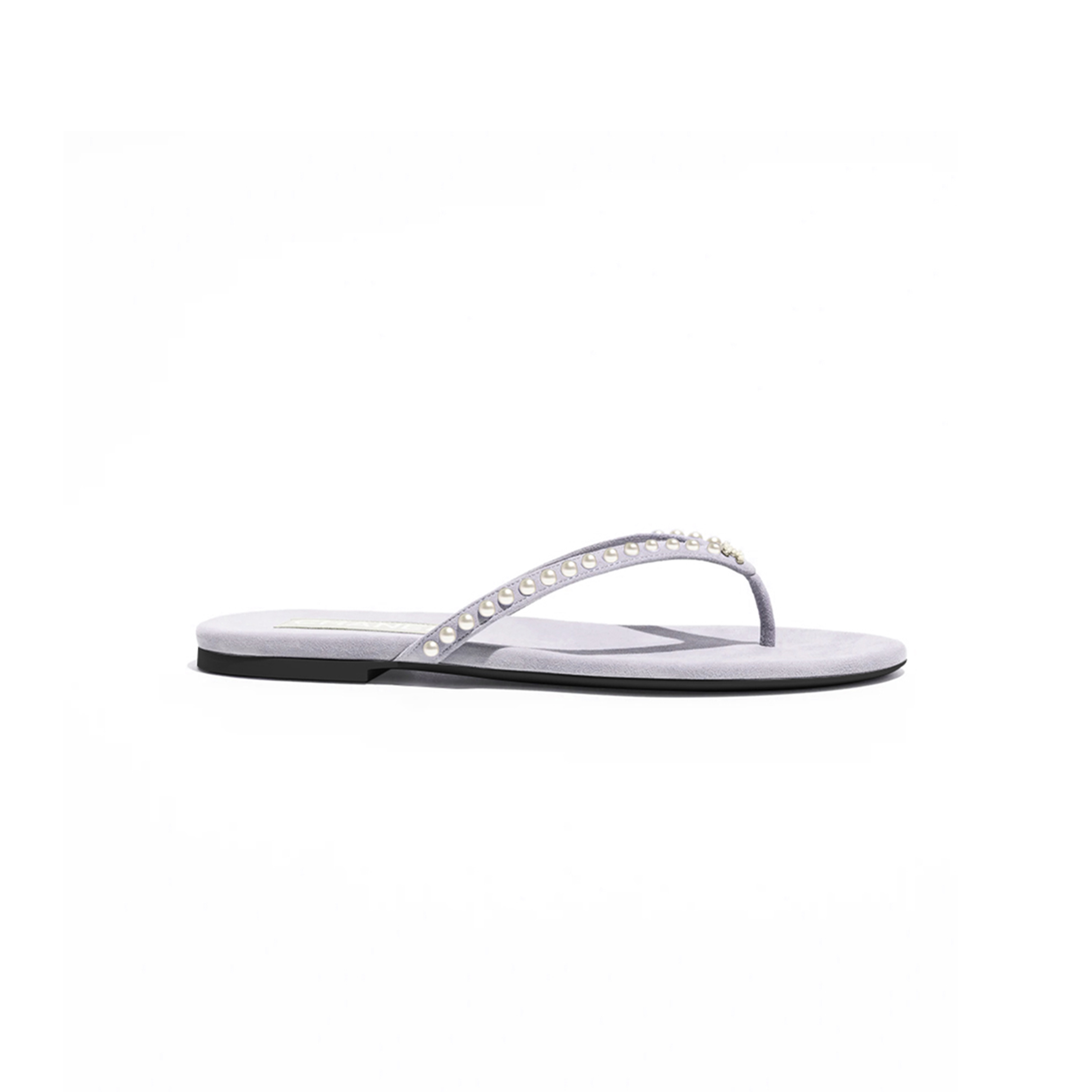 Ch*el cc logo pearl velvet mule flip flop slippers slides g46205 b19027